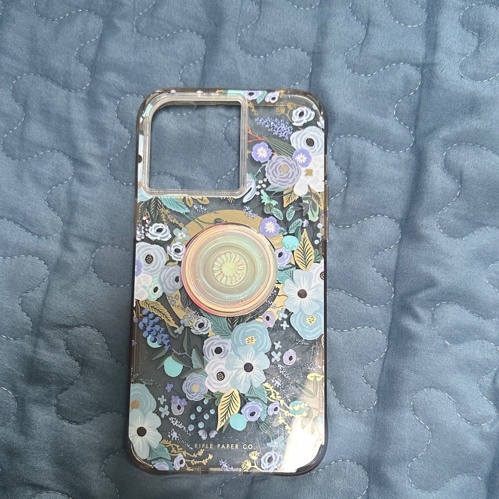 Rifle Paper Co. Blue Floral iPhone 14 Pro Max Phone Case